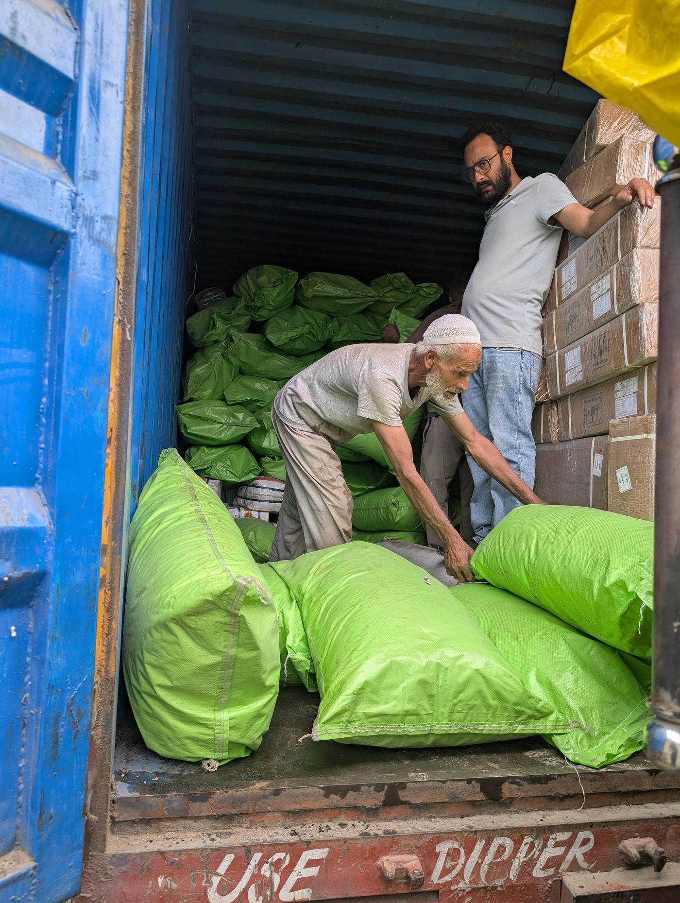 Loaded for dispatch — farm to bazaar
